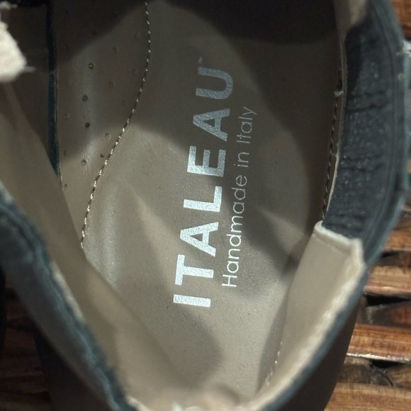 ITALEAU Women's Black Leather Lunella Ankle Booties EU 36.5/6 Made in Itality - Picture 13 of 15